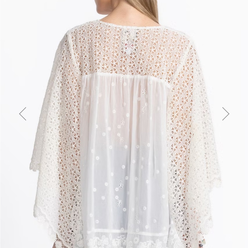 NWT Johnny Was Melodie Tunic in White. Size Small - Picture 2 of 8